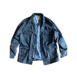 Men's J. STEGER Gray Cross & Heart Jacket With Jesus on Lining Size XL